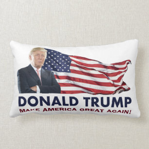 Coussin Rectangle Drapeau de Donald Trump USA