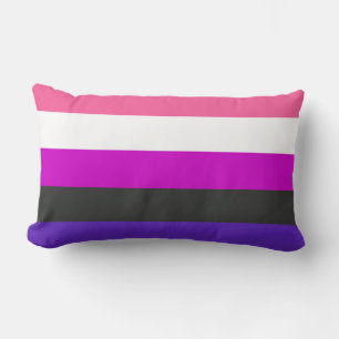 Coussin Rectangle Drapeau de fierté genderfluid