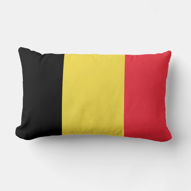 Coussin Rectangle Drapeau de la Belgique (Recto)