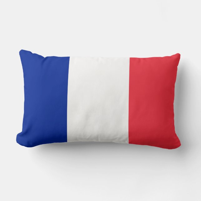 Coussin Rectangle Drapeau de la France (Recto)