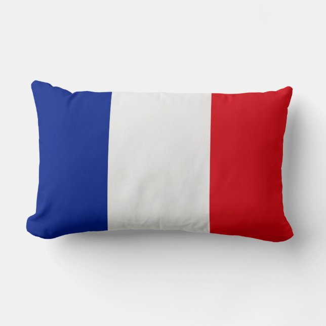 Coussin Rectangle Drapeau de la France (Recto)