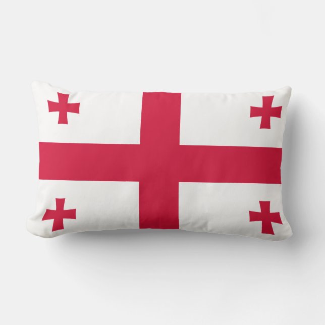 Coussin Rectangle Drapeau de la Géorgie (Recto)