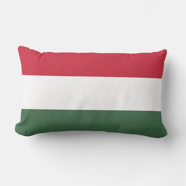 Coussin Rectangle Drapeau de la Hongrie (Recto)