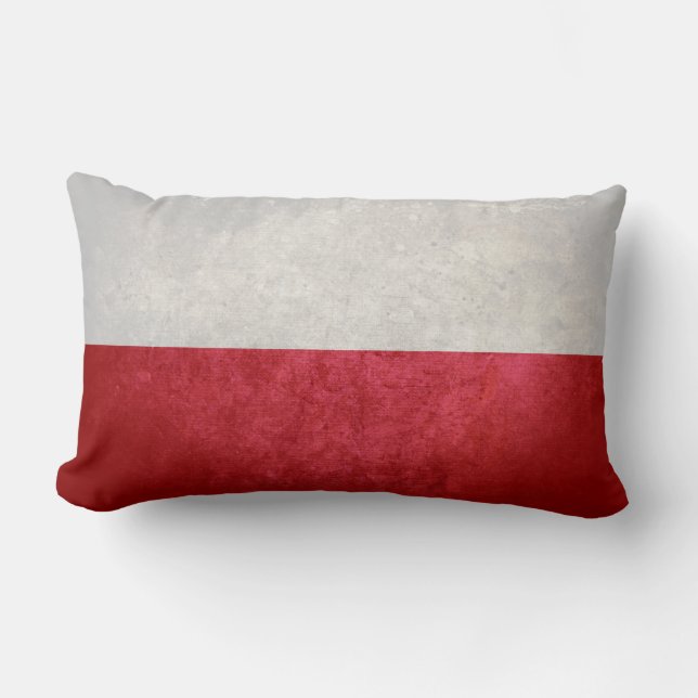 Coussin Rectangle Drapeau de la Pologne (Recto)