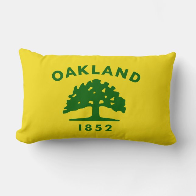 Coussin Rectangle Drapeau de la ville d'Oakland (Californie) (Recto)