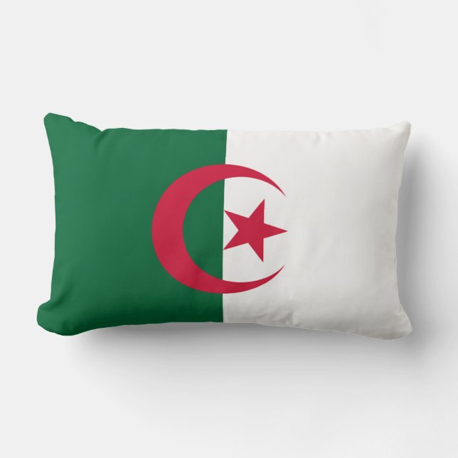 Coussin Rectangle Drapeau de l'Algérie (Recto)
