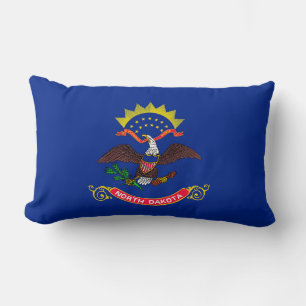Coussin Rectangle Drapeau de l'État du Dakota du Nord
