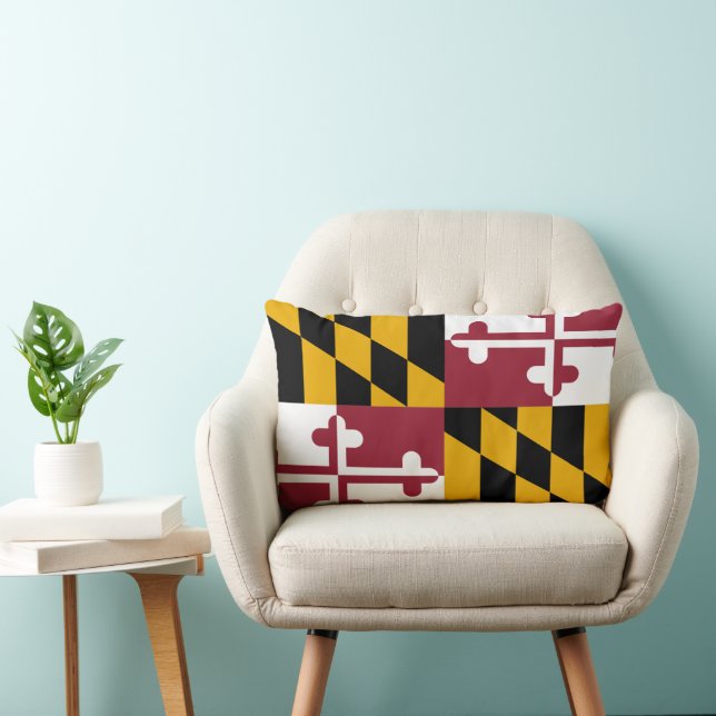 Coussin Rectangle Drapeau de l'État du Maryland (Chaise)