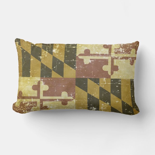 Coussin Rectangle Drapeau de l'État du Maryland patriotique (Recto)
