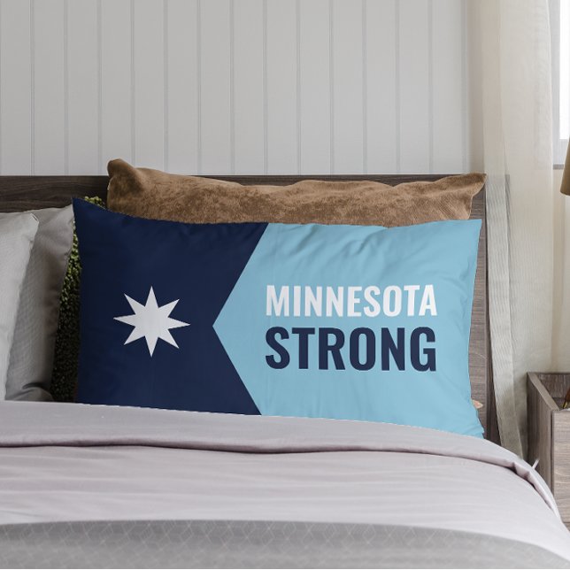 Coussin Rectangle Drapeau de l'État rebelle du Minnesota (Créateur téléchargé)