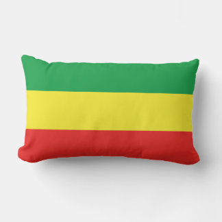 Coussin Rectangle Drapeau de l'Éthiopie Rasta