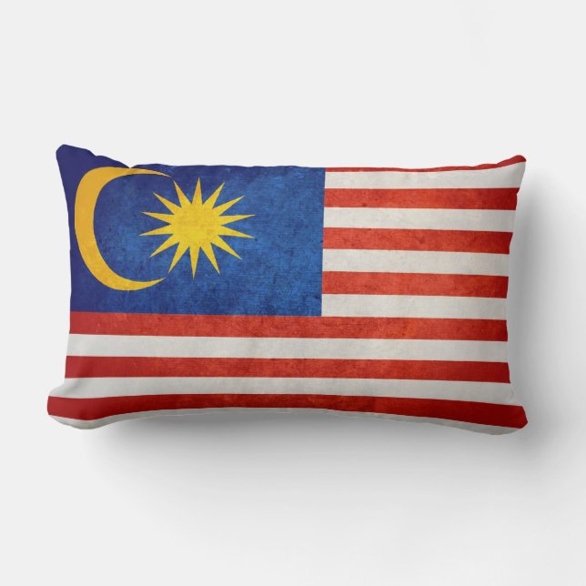 Coussin Rectangle Drapeau de Malaisie (Recto)