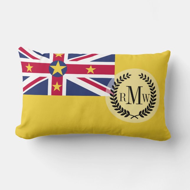 Coussin Rectangle Drapeau de Niué (Recto)