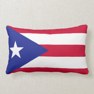 Coussin Rectangle Drapeau de Porto Rico