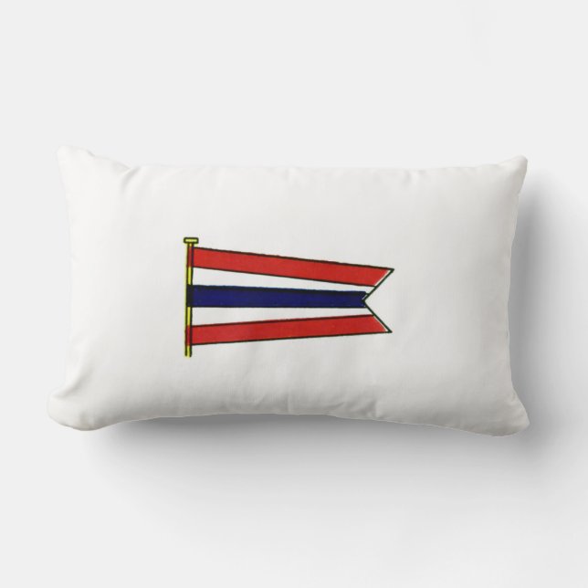 Coussin Rectangle Drapeau de signal vintage de marine (Recto)