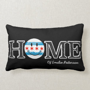 Coussin Rectangle Drapeau de sourire Housewarmer de Chicago