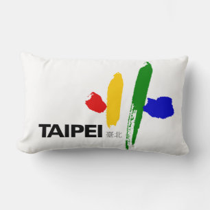 Coussin Rectangle Drapeau de Taipei City (Taïwan)