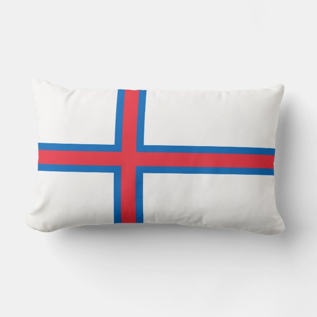 Coussin Rectangle Drapeau des Iles Féroé (Recto)