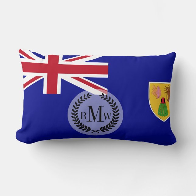 Coussin Rectangle Drapeau des îles Turques et Caïques (Recto)