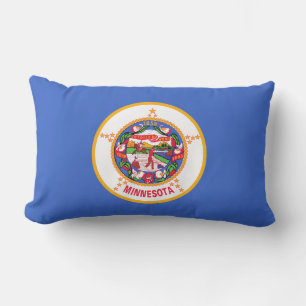 Coussin Rectangle Drapeau d'État du Minnesota