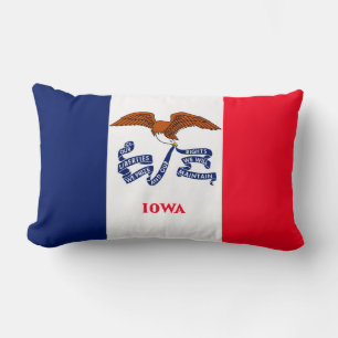 Coussin Rectangle Drapeau d'État Iowa