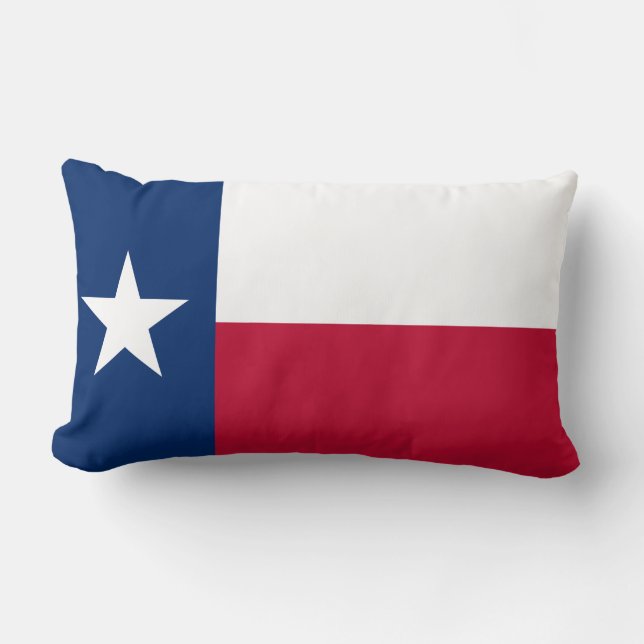 Coussin Rectangle Drapeau d'État texan (Texas) (Recto)
