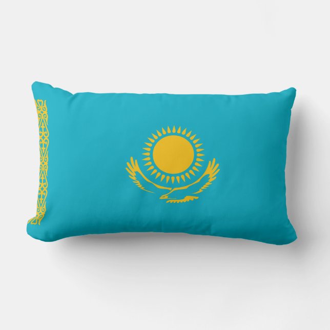 Coussin Rectangle Drapeau du Kazakhstan (Recto)
