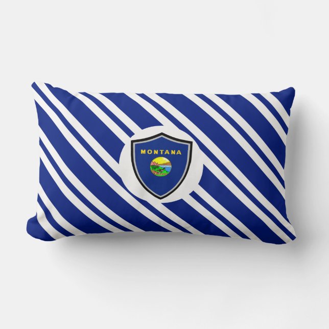 Coussin Rectangle Drapeau du Montana (Recto)
