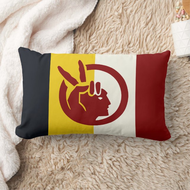 Coussin Rectangle drapeau du Mouvement indien américain (Couverture)