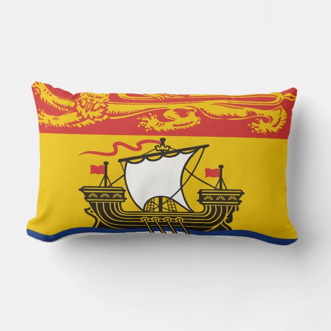 Coussin Rectangle Drapeau du Nouveau-Brunswick Jeu d'oreiller (Recto)