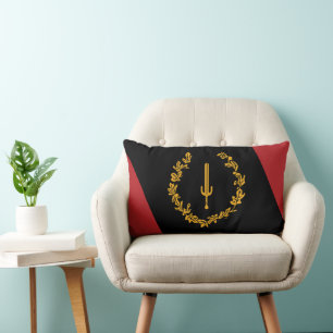 Coussin Rectangle Drapeau du patrimoine des Noirs américains 