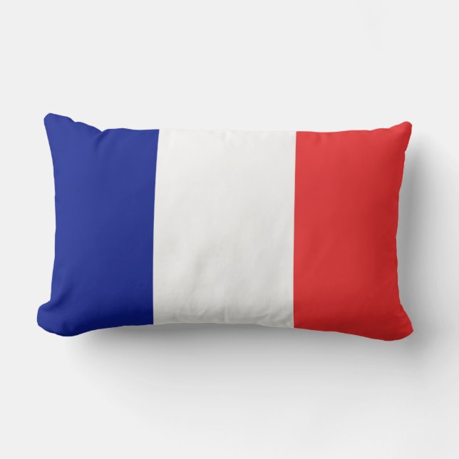 Coussin Rectangle Drapeau français Tricolore (Recto)