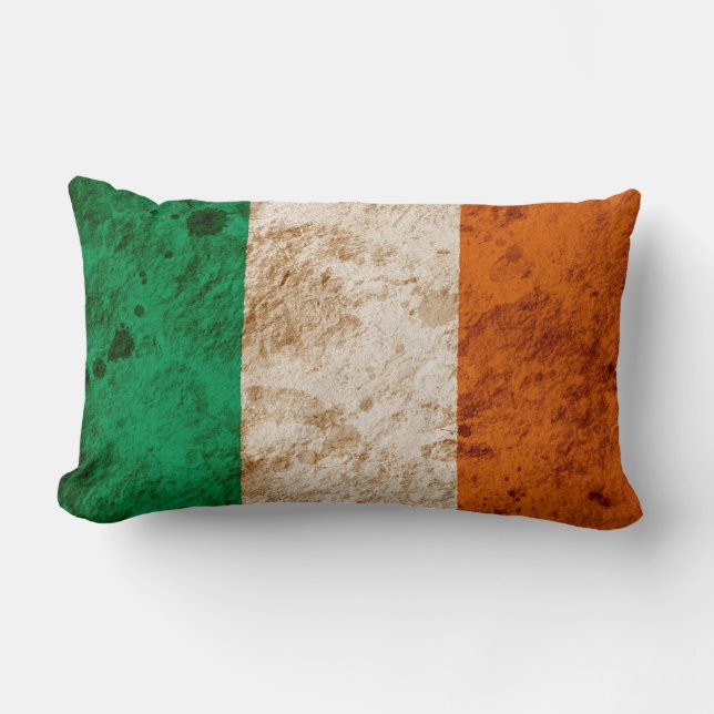 Coussin Rectangle Drapeau irlandais rocailleux (Recto)