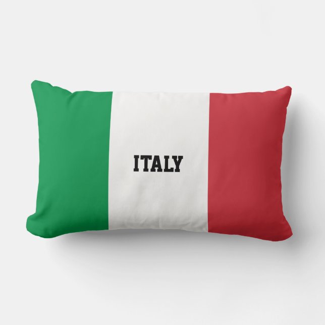 Coussin Rectangle Drapeau italien personnalisé (Recto)