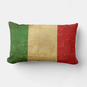 Coussin Rectangle Drapeau italien Vintage Grunge Design