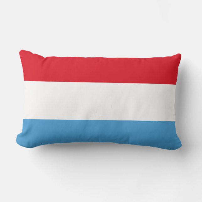 Coussin Rectangle Drapeau luxembourgeois (Recto)