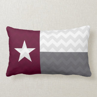 Coussin Rectangle Drapeau marron Chevron du Texas
