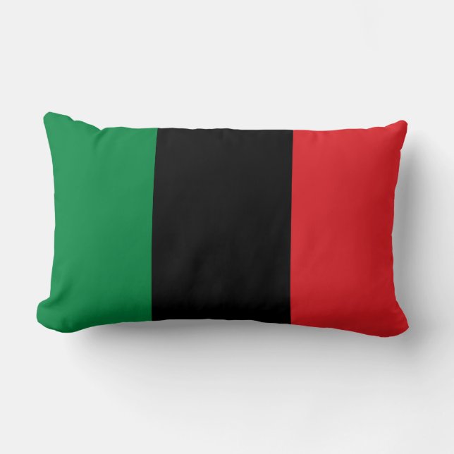 Coussin Rectangle Drapeau panafricain UNIA (Recto)