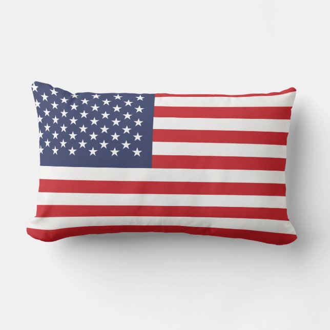 Coussin Rectangle Drapeau Patriot Bleu (Recto)