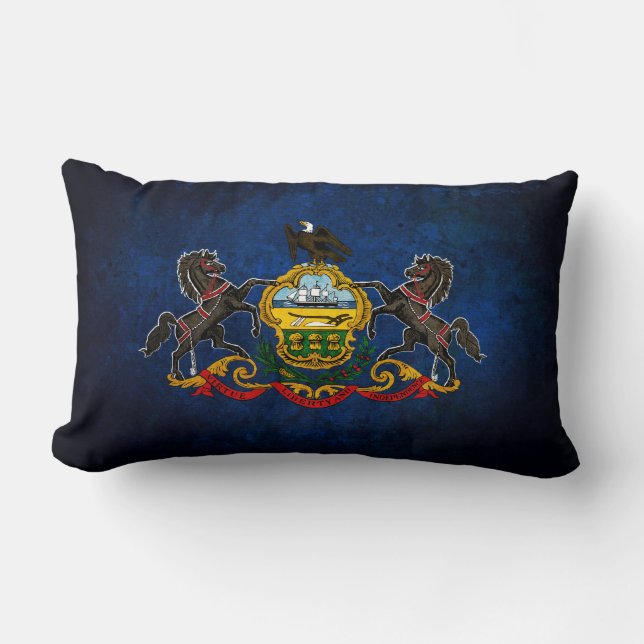 Coussin Rectangle Drapeau pennsylvanien (Recto)