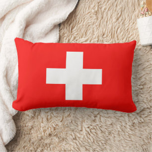 Coussin Rectangle Drapeau Suisse