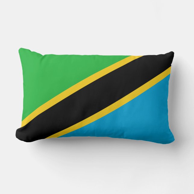 Coussin Rectangle Drapeau tanzanien (Recto)