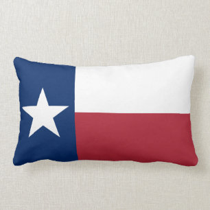 Coussin Rectangle Drapeau Texas Rouge Blanc Bleu