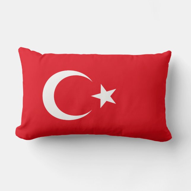 Coussin Rectangle Drapeau turc (Turquie) (Recto)