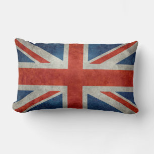 Coussin Rectangle Drapeau Union Jack britannique dans style rétro te