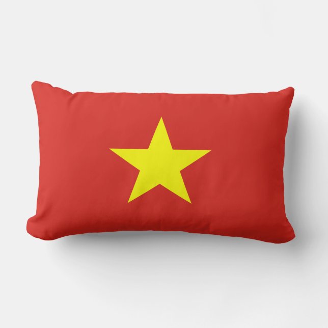 Coussin Rectangle Drapeau vietnamien (Vietnam) (Recto)