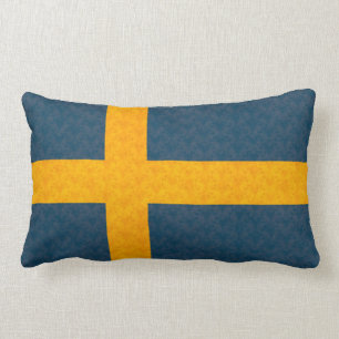 Coussin Rectangle Drapeau vintage de Suédois de motif