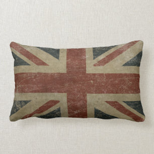 Coussin Rectangle Drapeau vintage du Royaume-Uni