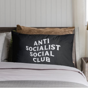 Coussin Rectangle Drôle Anti Socialiste Social Club Socialisme