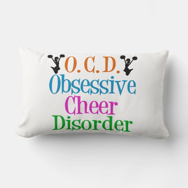 Coussin Rectangle Drôle Cheerled (Recto)